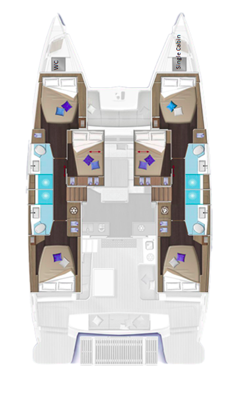 Lagoon 51 - 6 + 1 cab. — photo 10