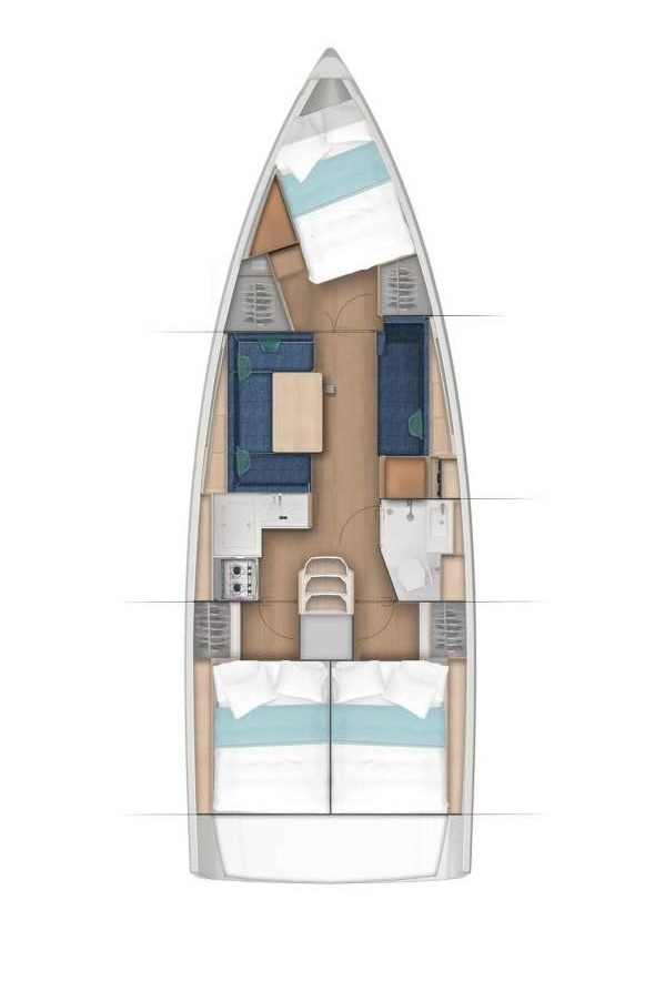 Sun Odyssey 380 - 3 cab. — photo 2