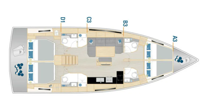 Hanse 460 - 4 cab. — photo 2