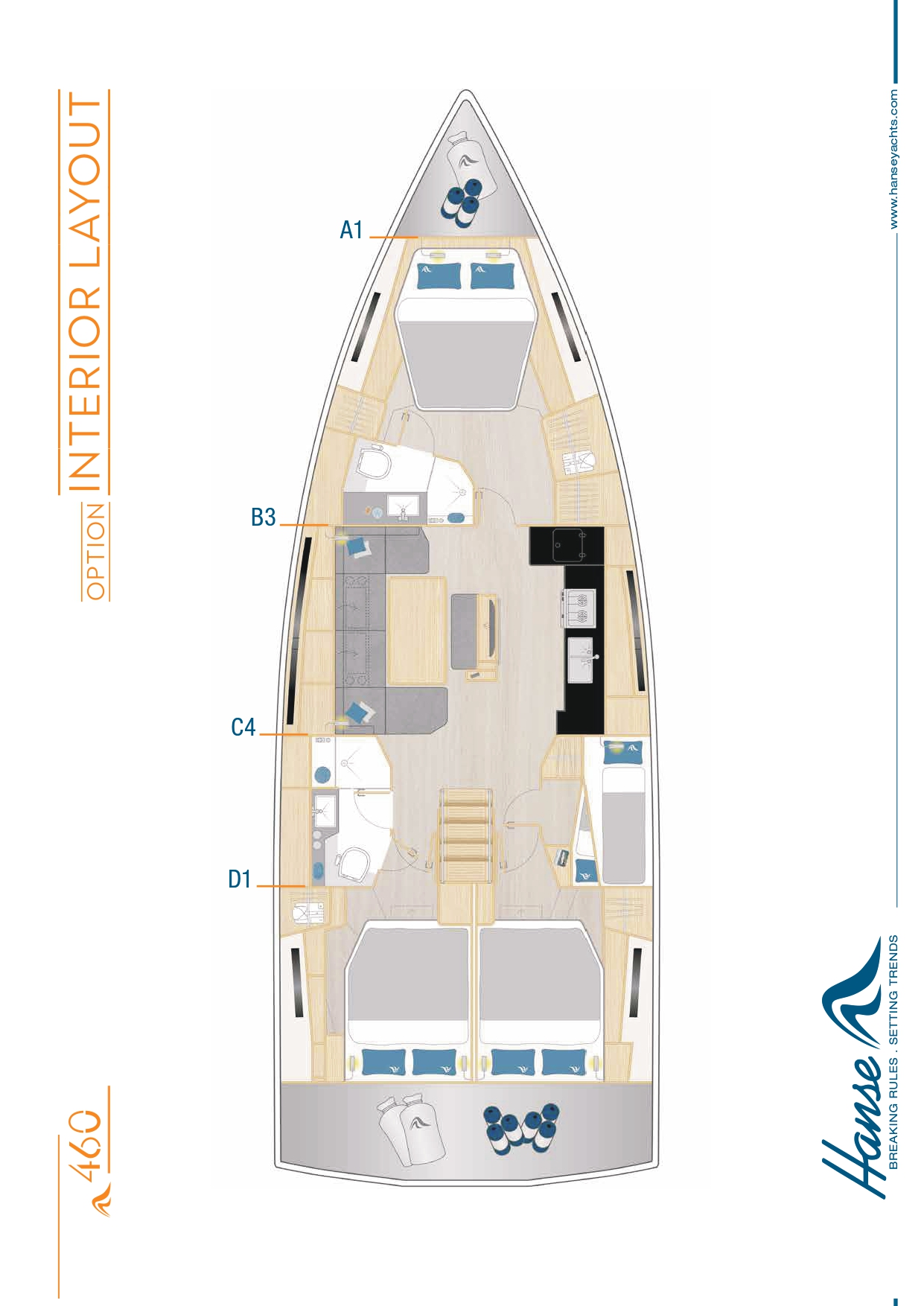 Hanse 460 - 4 cab. — photo 2