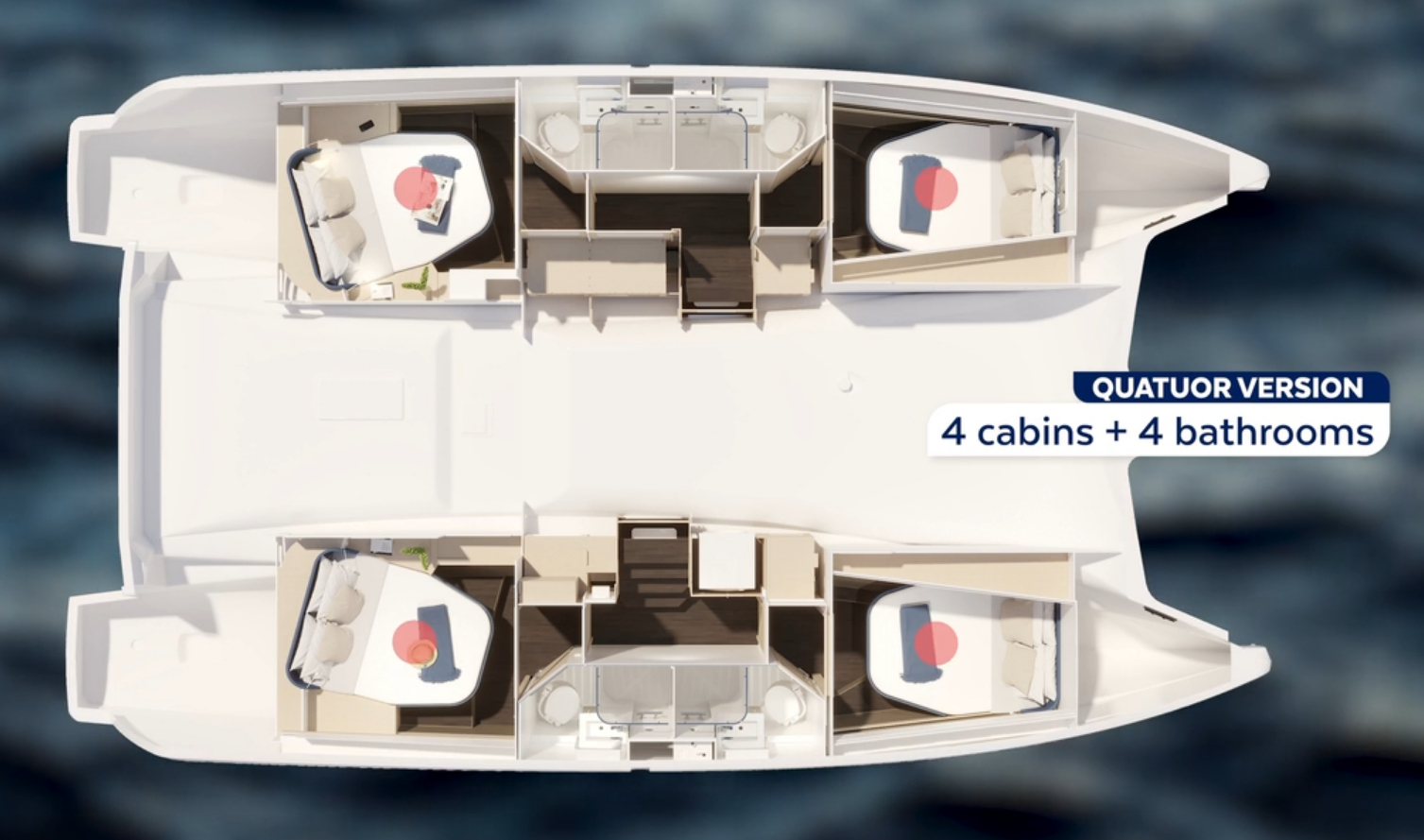 Fountaine Pajot FP 44 Quatuor - 4 cab. — photo 2
