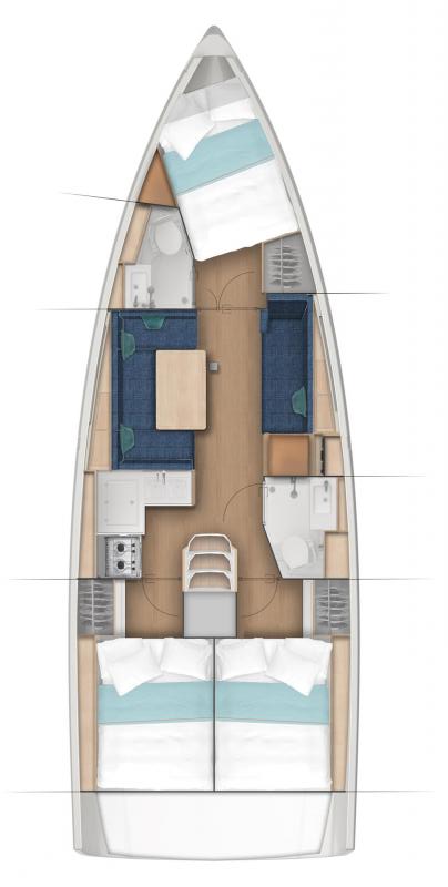 Sun Odyssey 380 - 3 cab. — photo 2