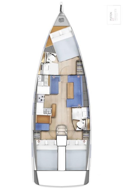 Sun Odyssey 410 - 3 cab. — photo 2