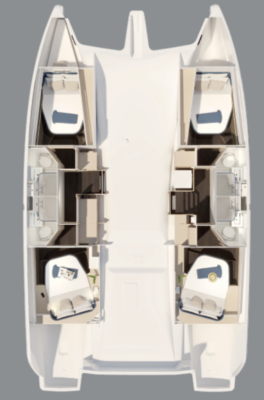 Fountaine Pajot FP 44 Quatuor ELECTRIC - 4 + 1 cab. — photo 2