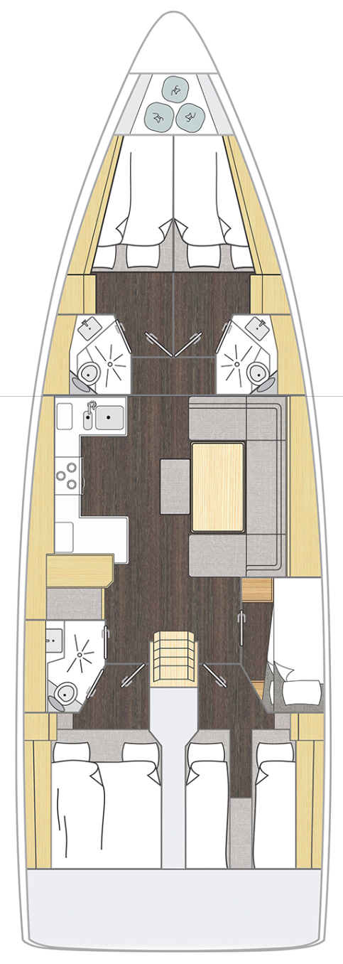 Bavaria C46 - 5 cab. — photo 2