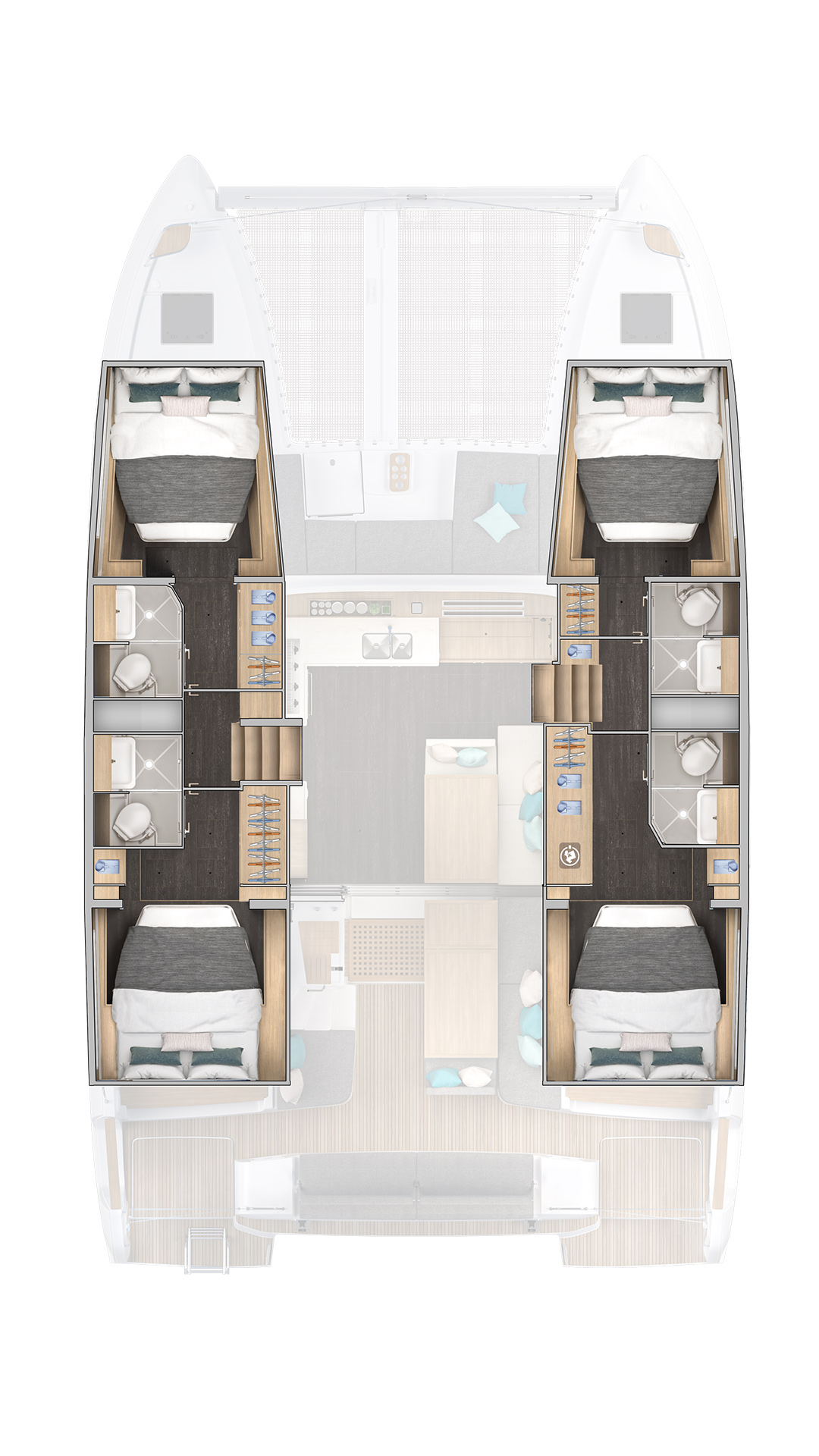 Lagoon 43 - 4 cab. — photo 2