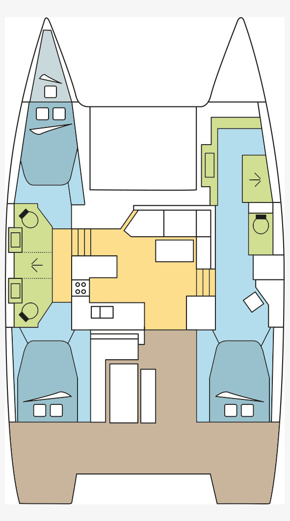 Fountaine Pajot Astrea 42 - 3 + 1 cab. — photo 2