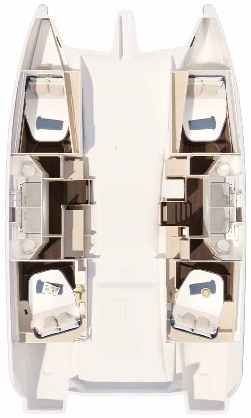 Fountaine Pajot FP 44 Quatuor - 4 cab. — photo 2