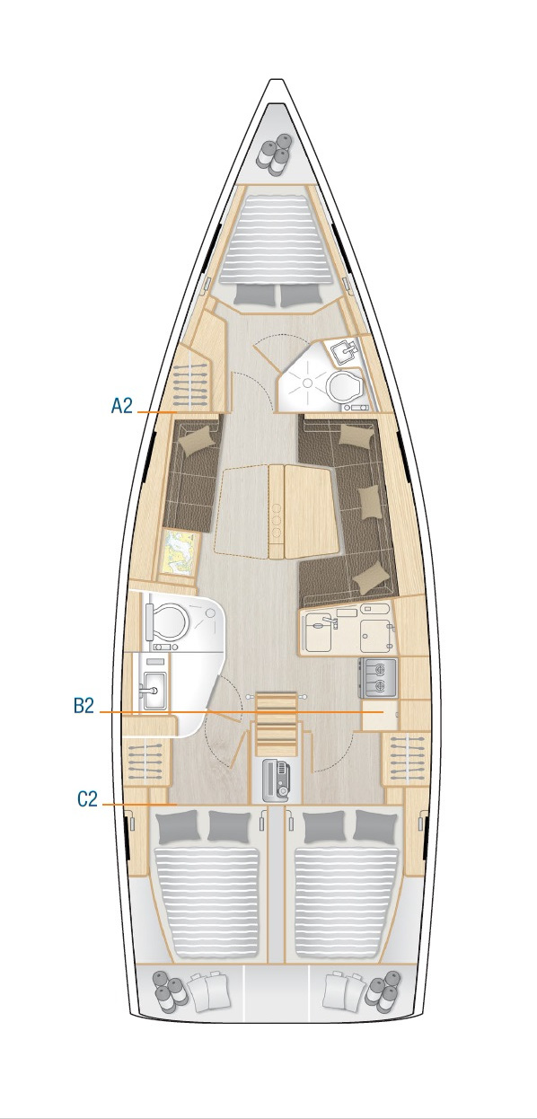 Hanse 418 - 3 cab. — photo 2