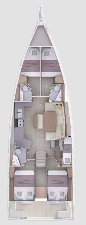 Oceanis 47 - 5 cab. — photo 2