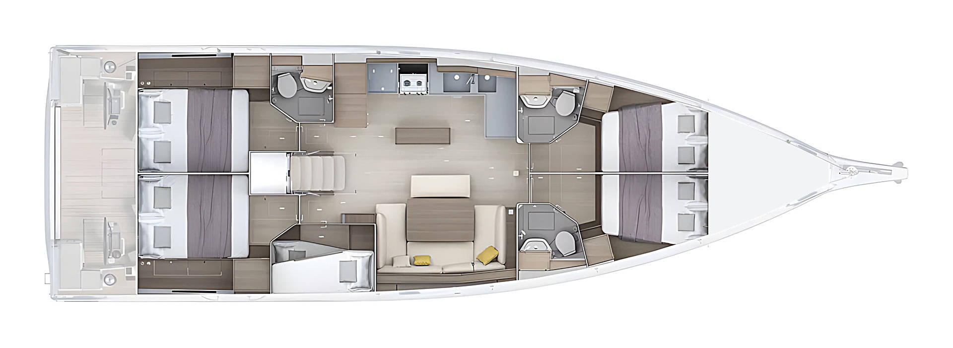 Oceanis 52 - 5 cab. — photo 2