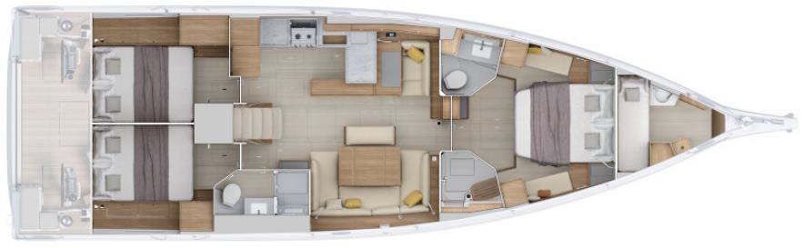 Oceanis 52 - 3 cab. — photo 2