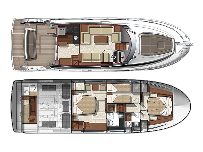 Prestige 520 Flybridge - 3 + 1 cab. — photo 2