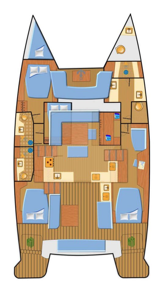 Lagoon 51 OW - 4 + 1 cab. — photo 3