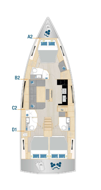 Hanse 460 - 3 cab — photo 2