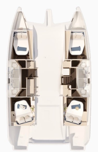 Fountaine Pajot FP 44 Quatuor - 4 + 1 cab. — photo 2