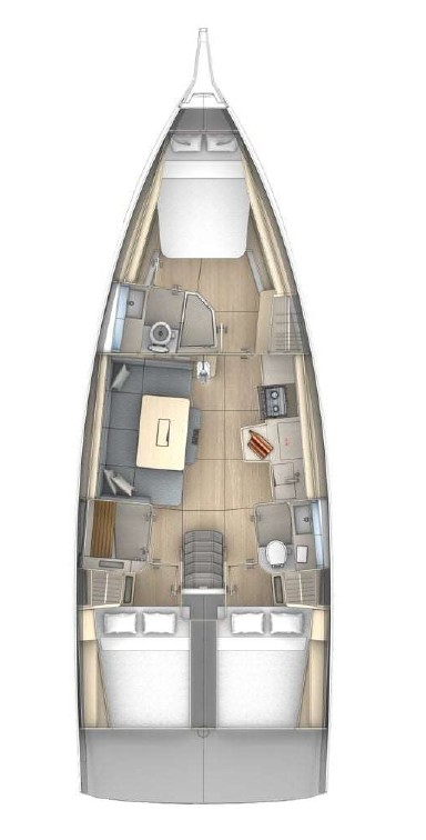 Dufour 41 - 3 cab. — photo 2