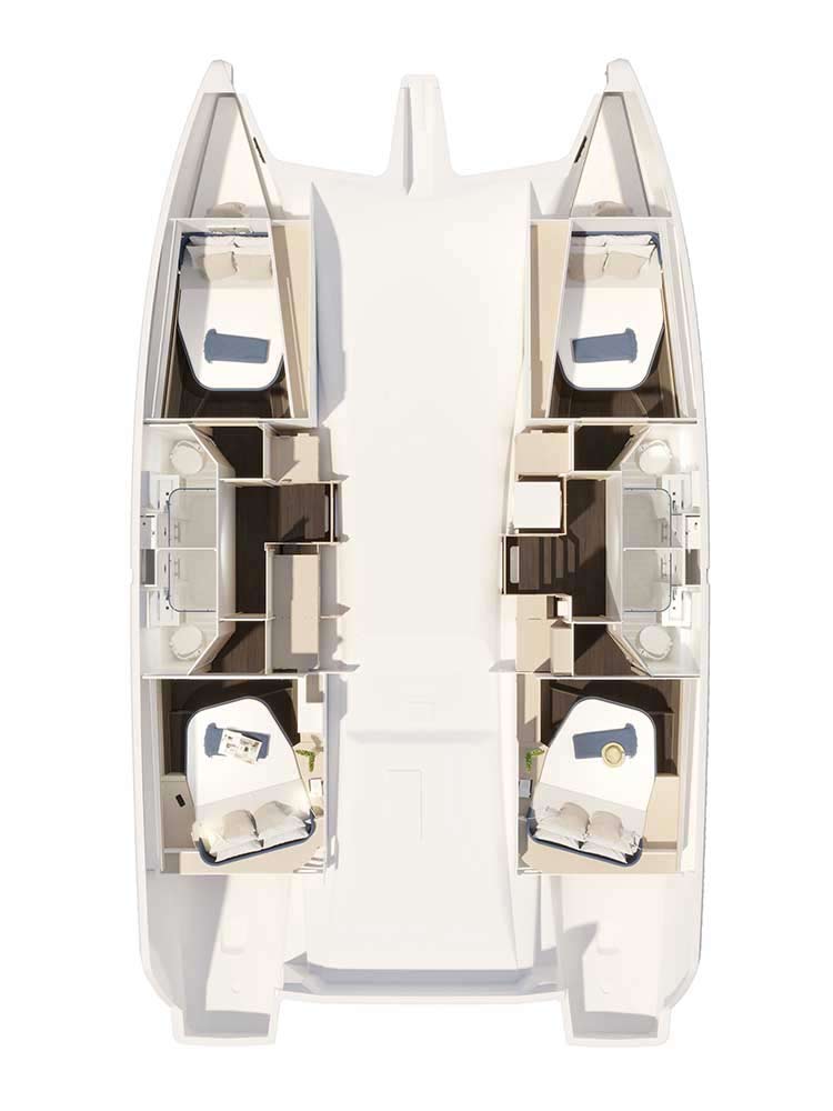 Fountaine Pajot FP 44 Quatuor - 4 + 2 cab. — photo 4