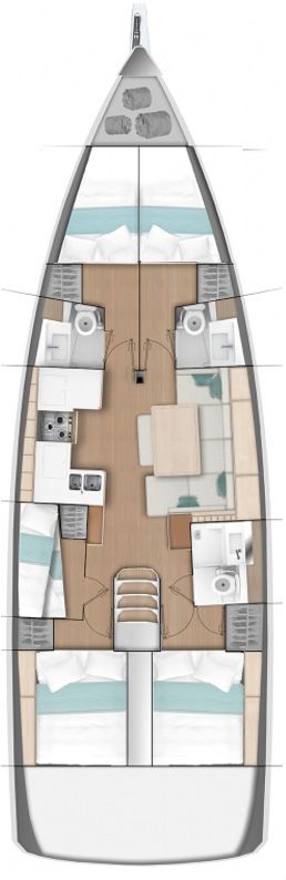 Sun Odyssey 490 - 5 cab. — photo 2