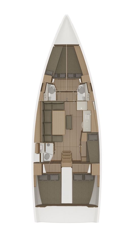 Dufour 460 GL - 5 cab. — photo 2