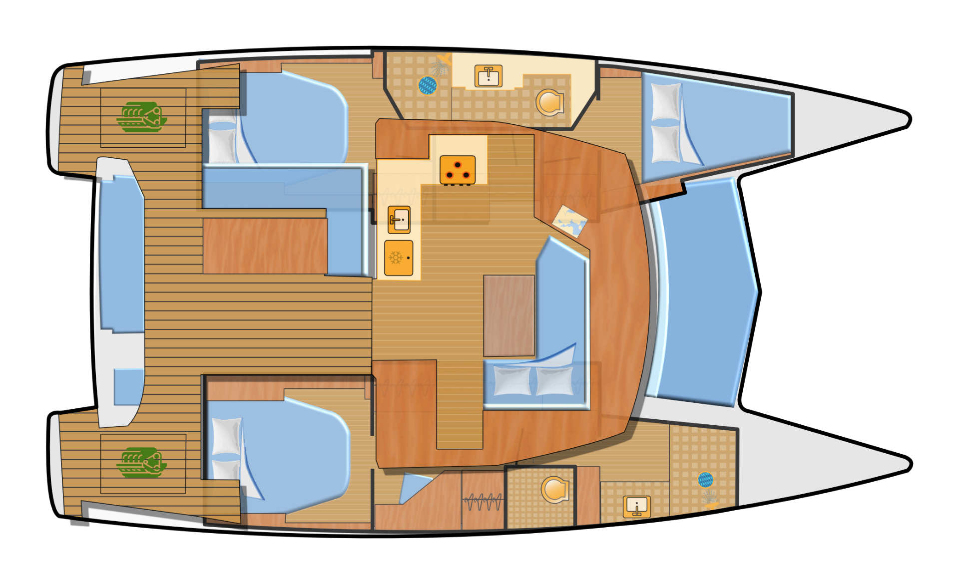 Fountaine Pajot Lucia 40 - 3 cab. — photo 2