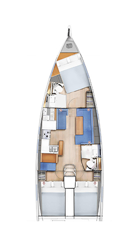 Sun Odyssey 410 - 3 cab. — photo 2