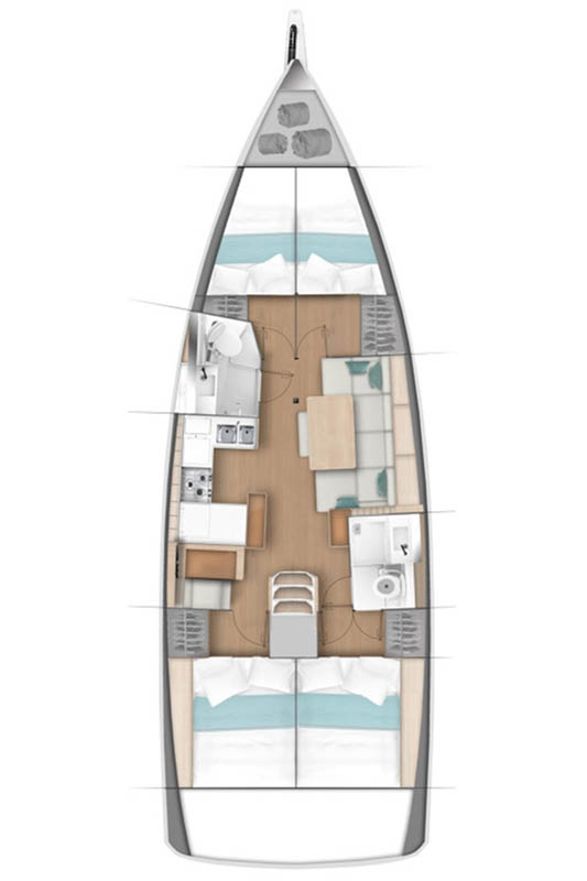 Sun Odyssey 440 - 4 cab. — photo 2