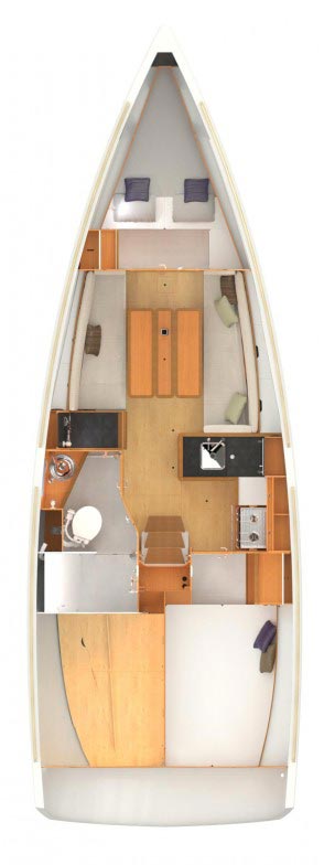 Sun Odyssey 349 - 2 cab. — photo 2