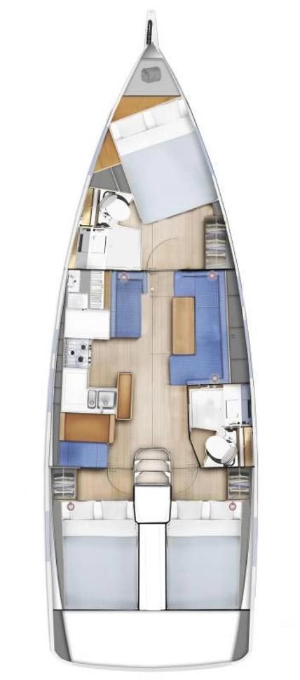 Sun Odyssey 410 - 3 cab. — photo 2