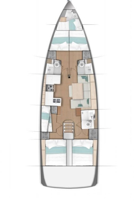 Sun Odyssey 490 - 5 cab. — photo 2