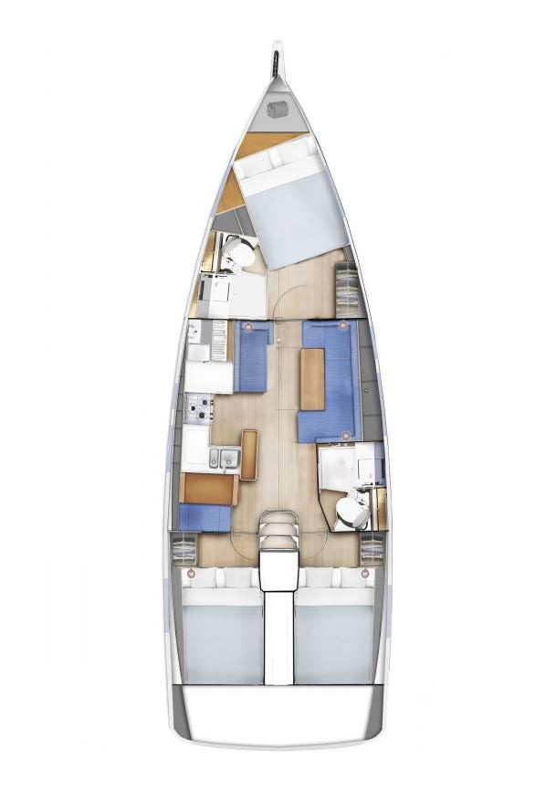 Sun Odyssey 410 - 3 cab. — photo 2
