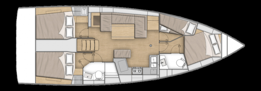 Beneteau Oceanis 40.1 FIRST LINE - Watermaker - 3 Double cabins - 1 Double bunk cabin — photo 5