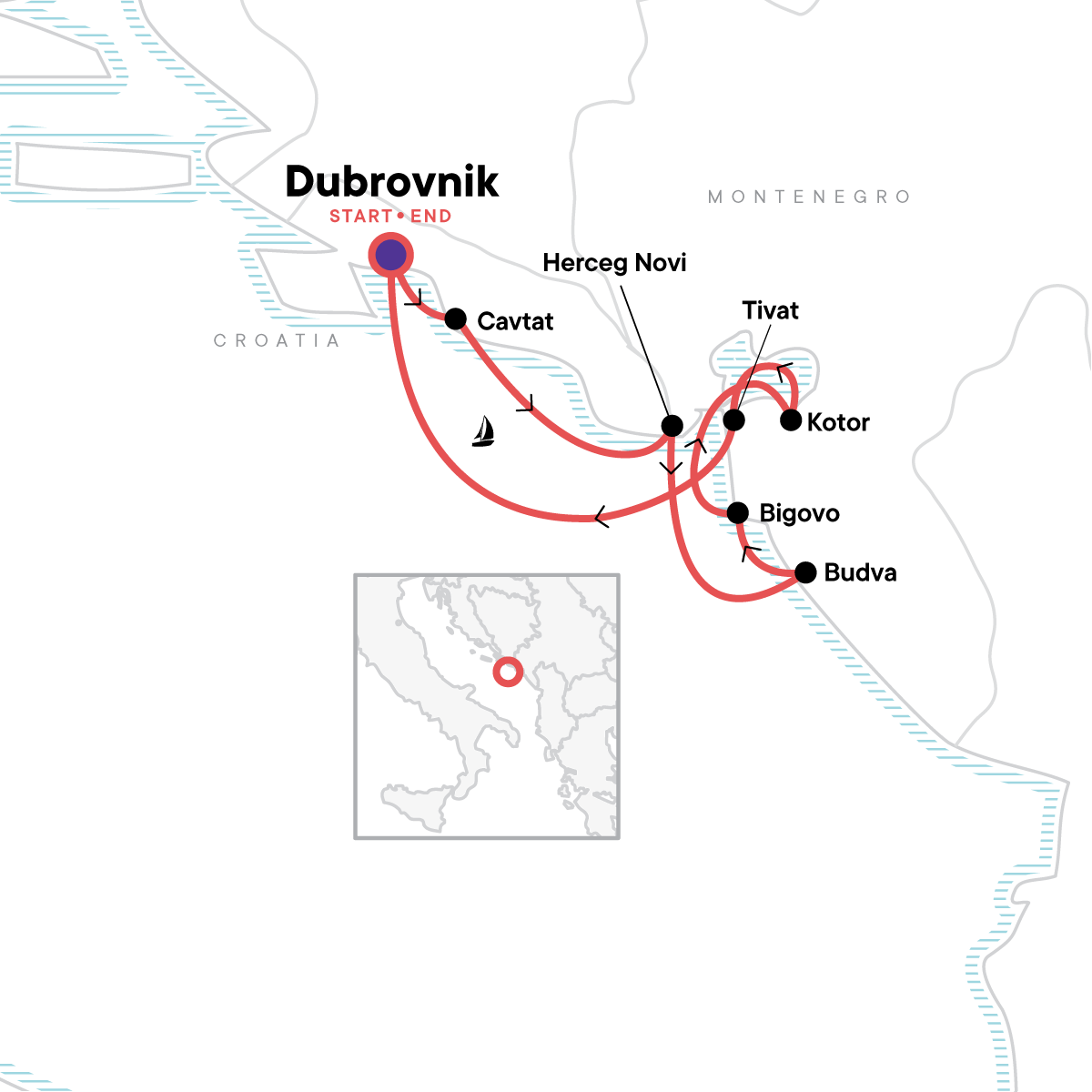 Dubrovnik to Montenegro Sailing Cruise — photo 23