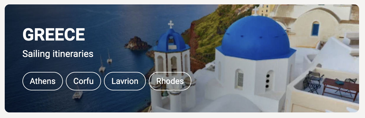 Rutas populares en velero por Grecia