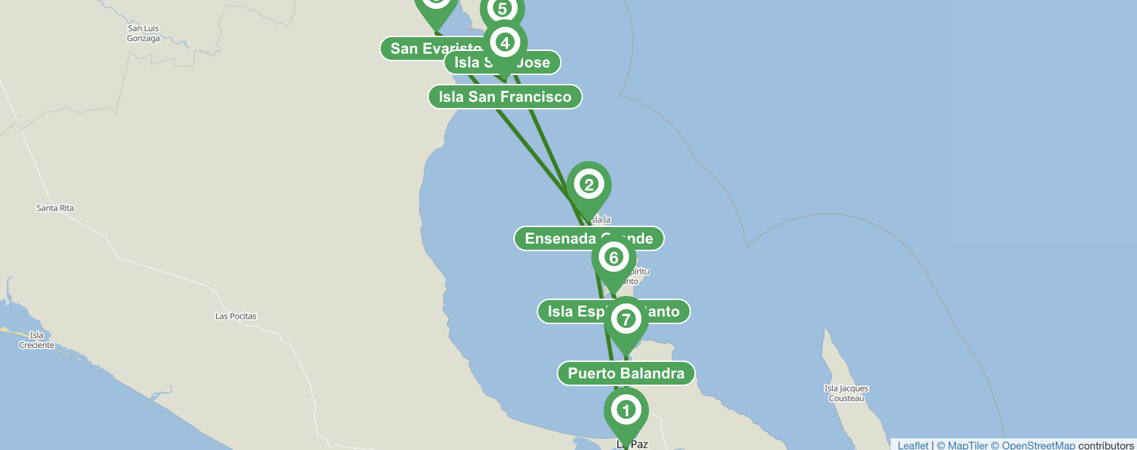 La Paz 7 días de navegación