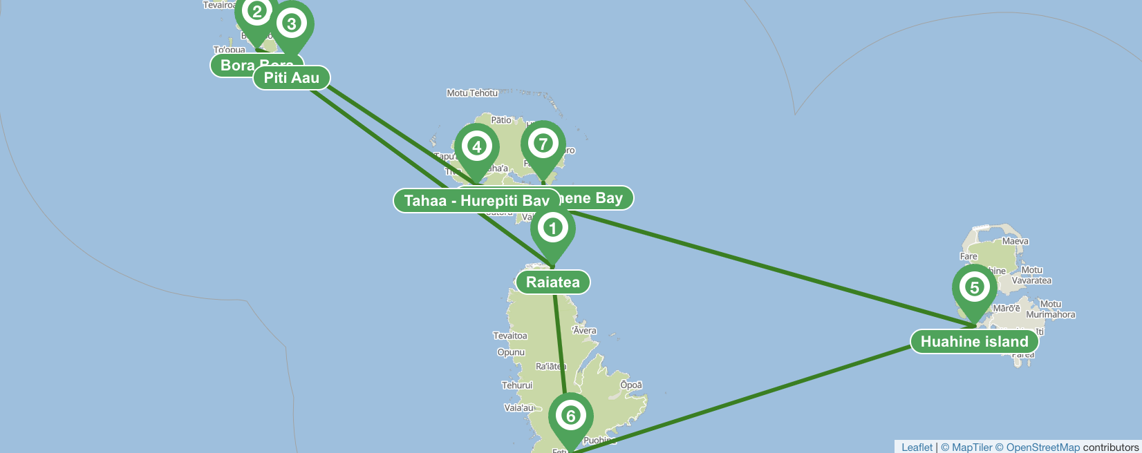 Raiatea 7 días de navegación