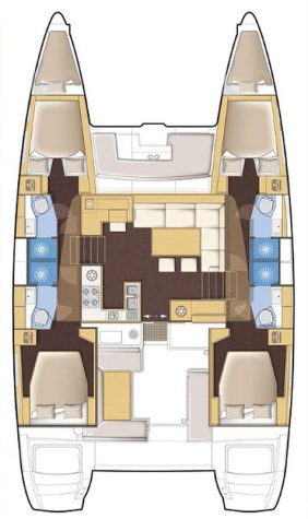 Lagoon 450 F - 4 + 2 cab.