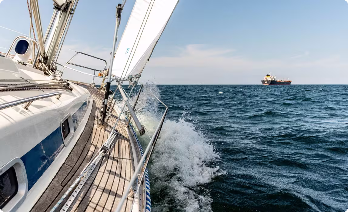 Sailboat on the water